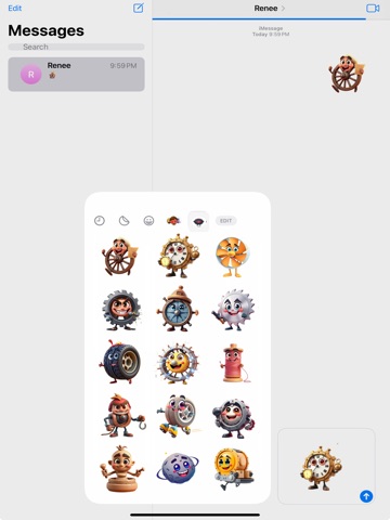 Spinning Wheel Stickers iPad screenshot