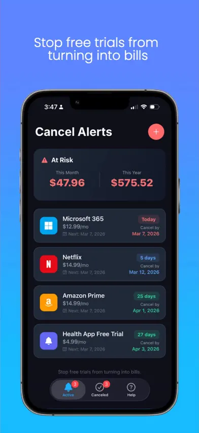 Cancel Alerts screenshot 1
