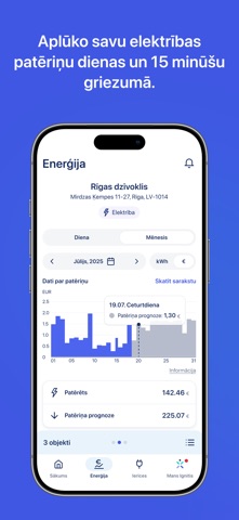 Ignitis Latvija iPhone screenshot