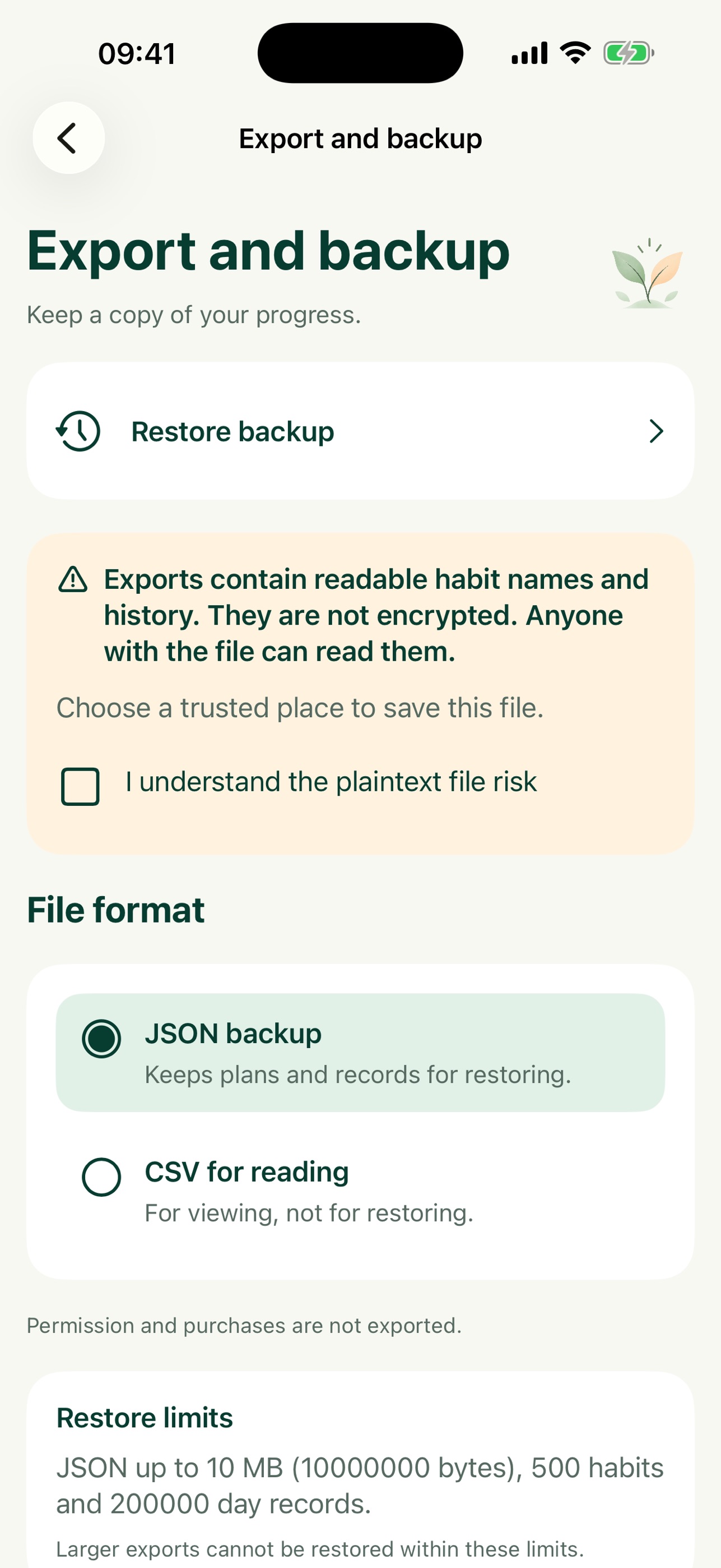 Screenshot 5 of HabitLeaf: Gentle Daily Steps