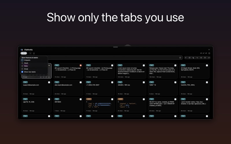 ClipBuddy - Clipboard Manager screenshot