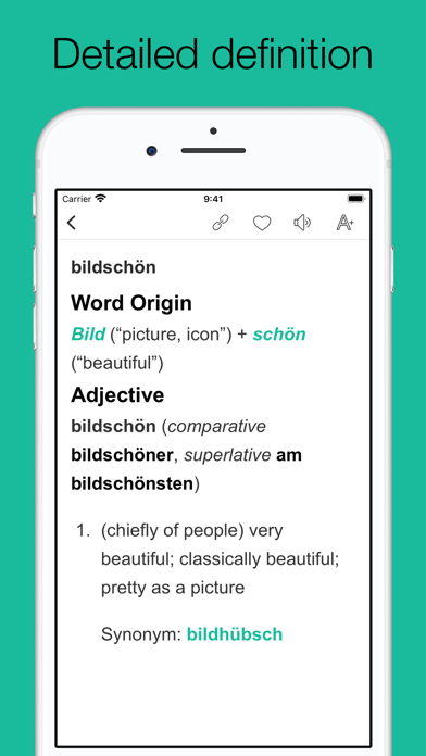 Screenshot #2 pour Dictionary of German language