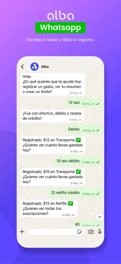 Alba AI: Asistente Financiero screenshot 4 of 6