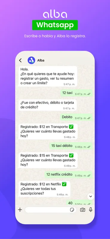Alba AI: Asistente Financiero screenshot 4 of 7