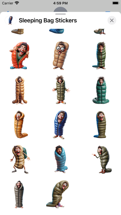 Screenshot #3 pour Sleeping Bag Stickers