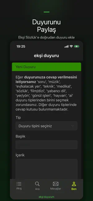 EksiDuyuru screenshot 3