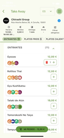 Chirashi Group iPhone screenshot