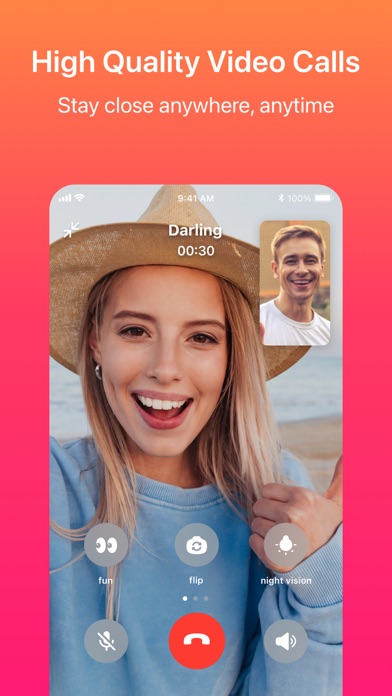 Screenshot #1 pour JusTalk - Chat vidéo et appels