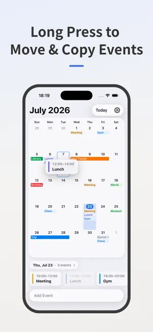 Monthly Grid Calendar screenshot 4