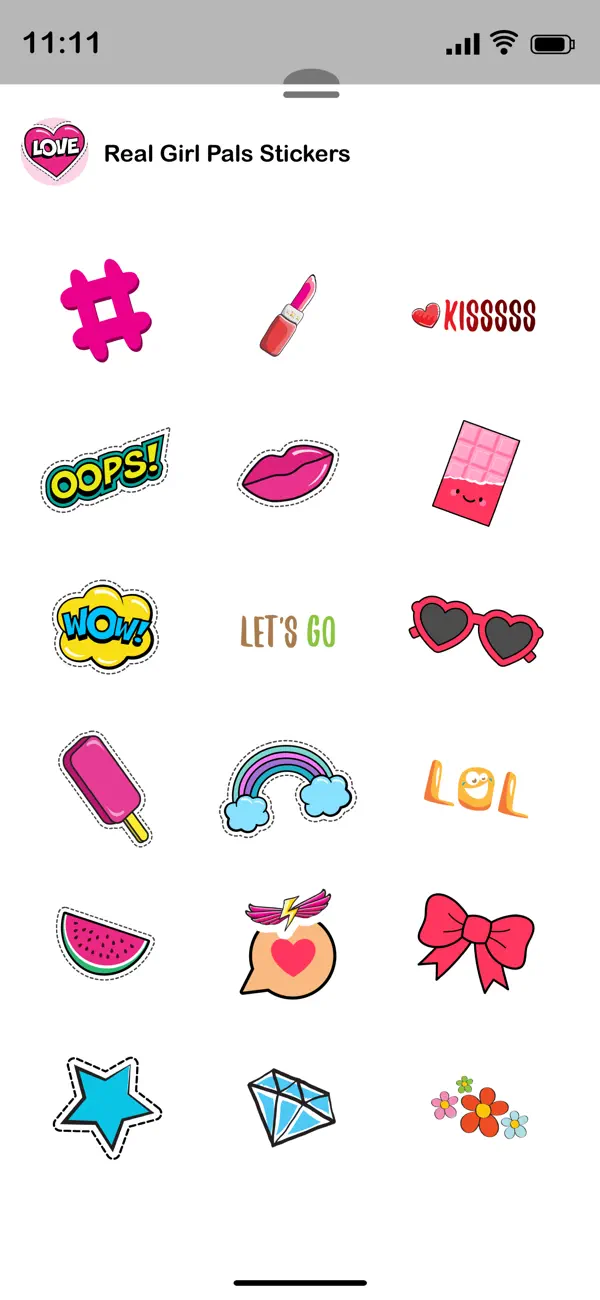Screenshot #3 pour Real Girl Pals Stickers