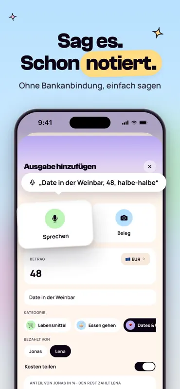 Haushaltsbuch für Paare: Untoo screenshot 3 of 8