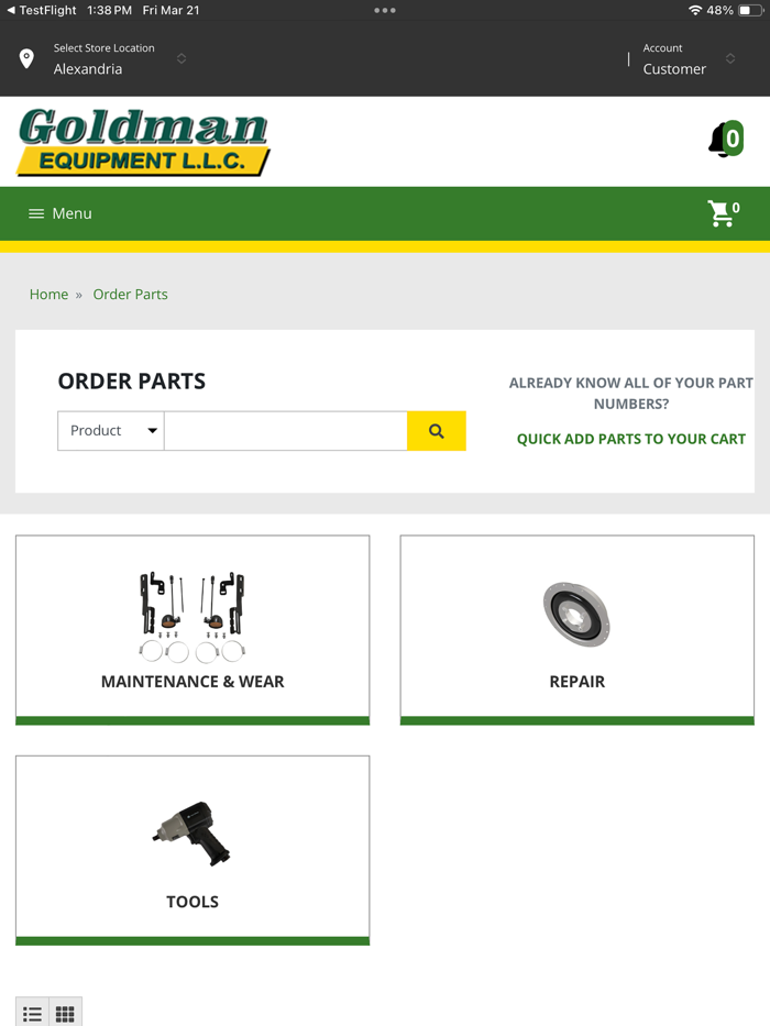 Goldman Customer Portal