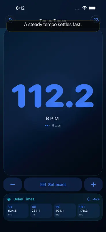 Tempo Tapper: BPM & MIDI screenshot 2 of 7