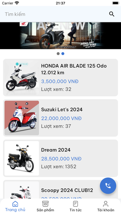 Xe máy TG Screenshot