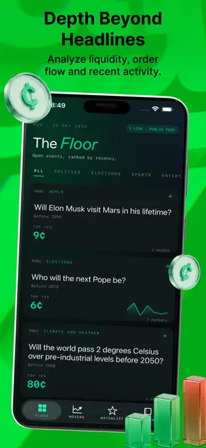 KLSH: Kalshi Dashboard iPhone screenshot 3