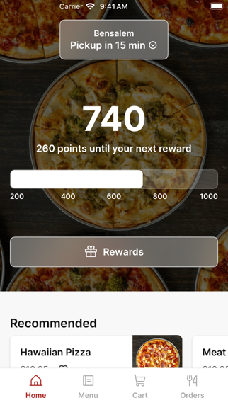 Singas Famous Pizza To Go iPhone screenshot 1 - Food & Drink app