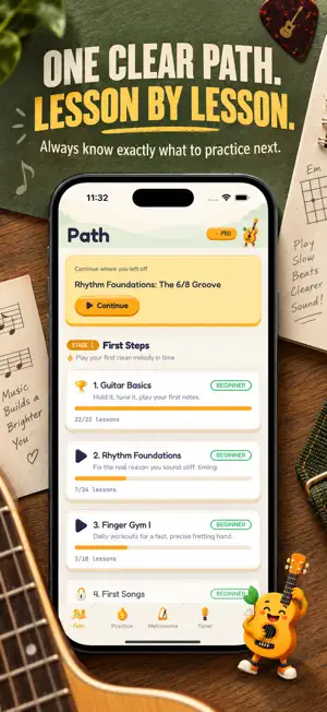 HiGuitar - Learn Real Guitar screenshot 1
