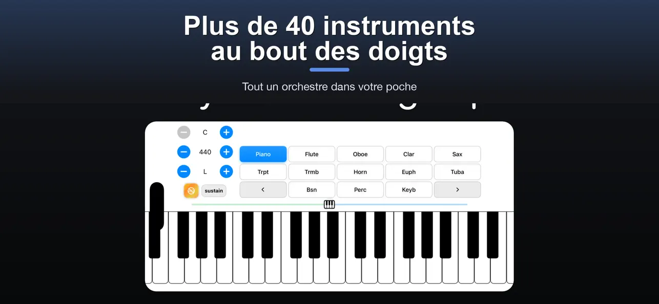 Screenshot #1 pour Super Piano