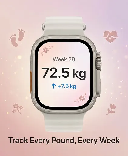 Screenshot #1 pour Mommy Weight: Bump Tracker