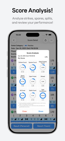 BowlingScore - Easy Record iPhone screenshot