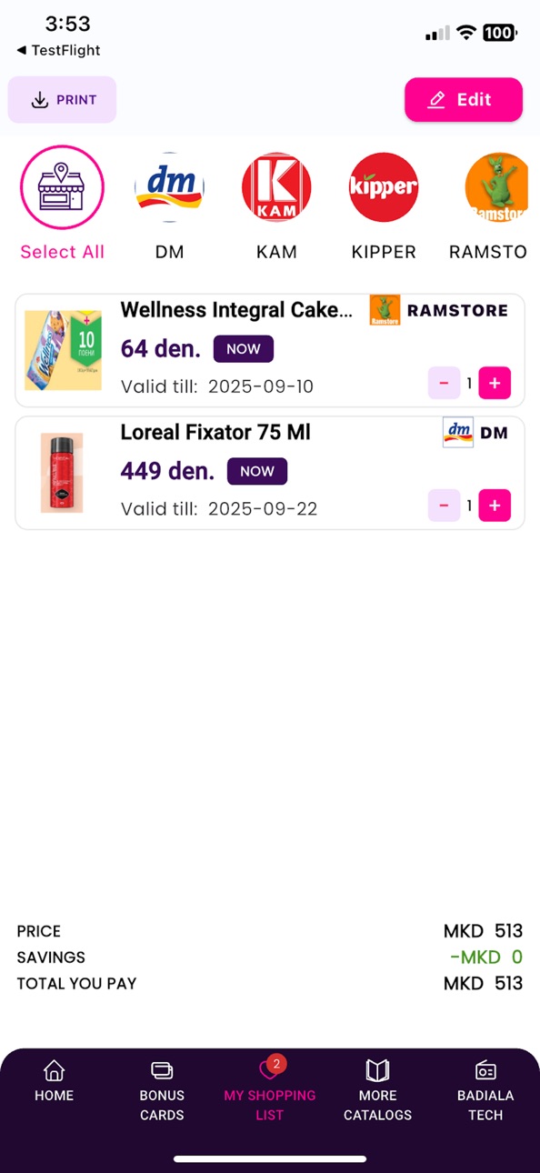 iPhone screenshot