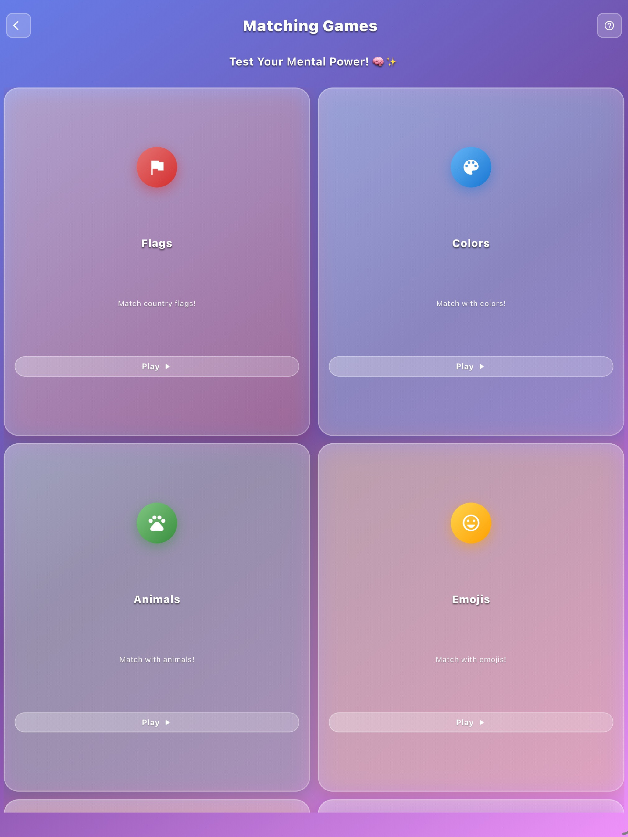 Mindsy-Brain Matching Games