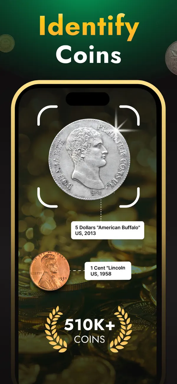 #1. Coin Identifier: Value Checker (iOS) Ved: DreamTeam Apps