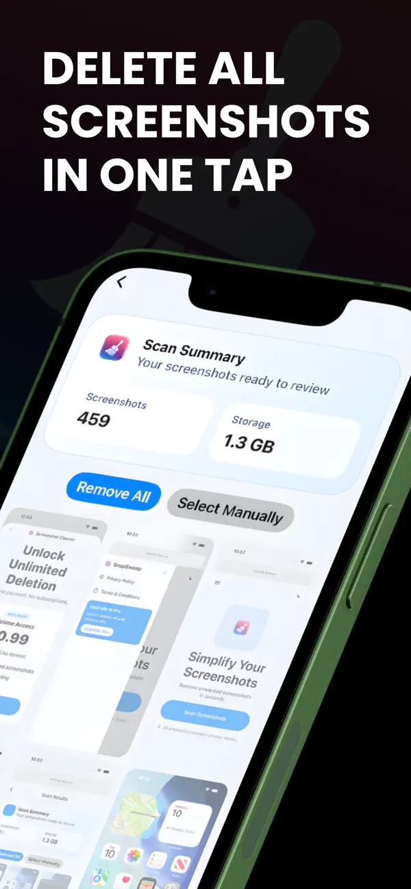 Screenshot #1 pour SnapSweep: Screenshots remover