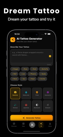 Tattoo Dream Studio - AI screenshot