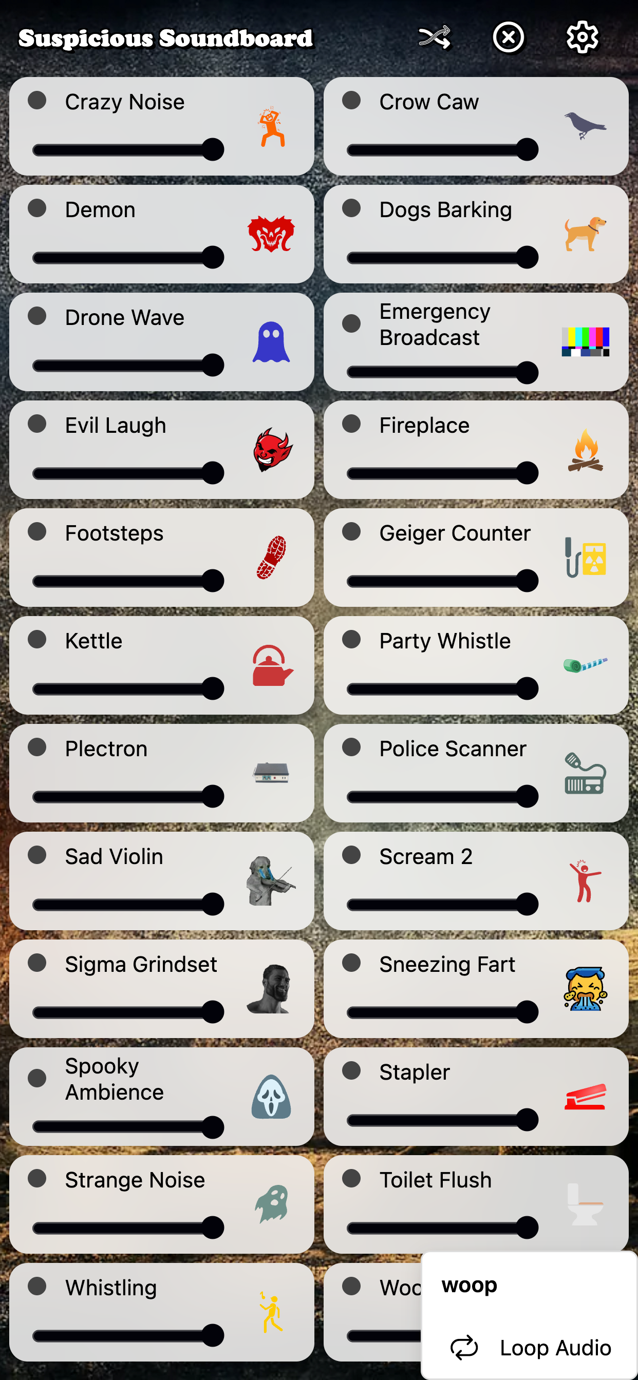 Suspicious Soundboard