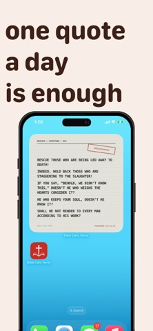 Bible Daily Verse Study Widget Screenshot 2 of 8