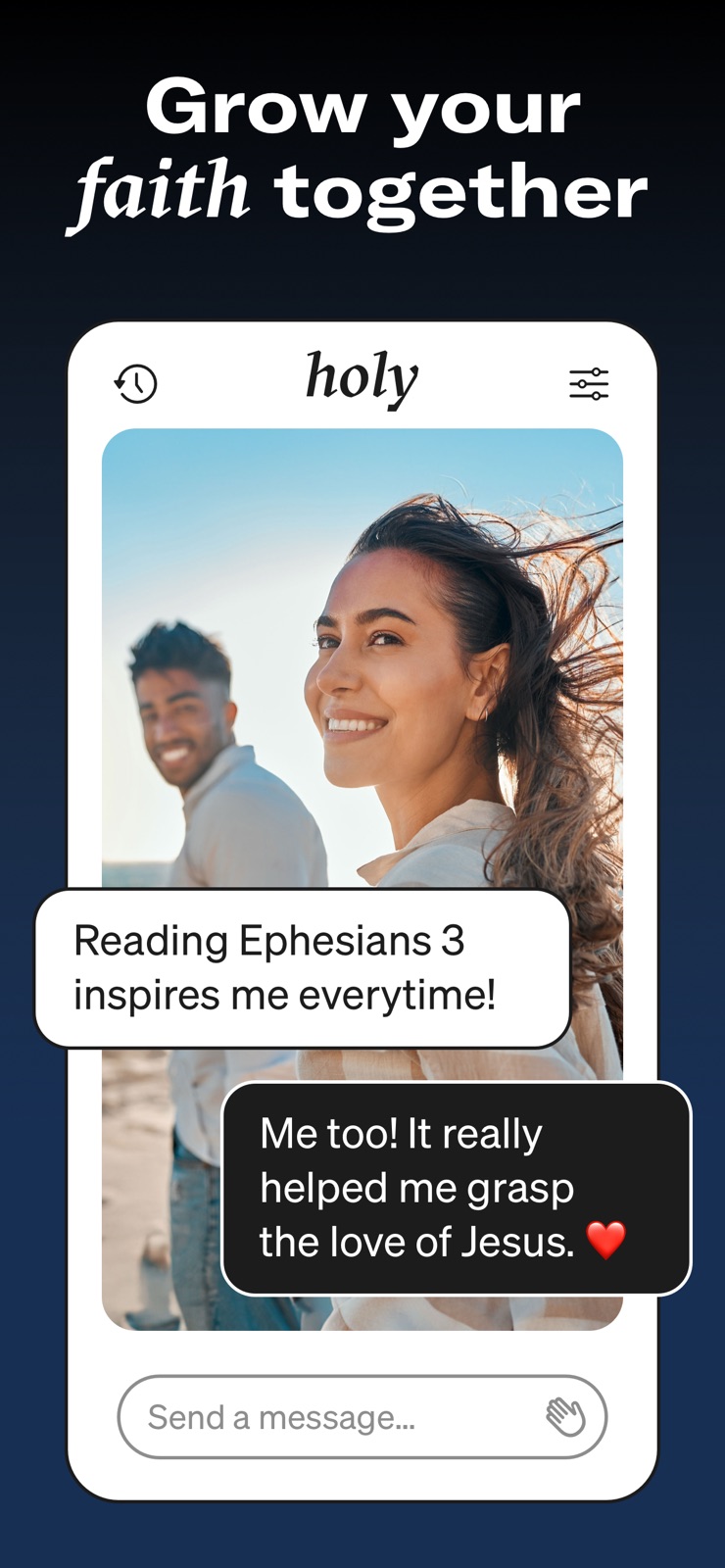 Christian Dating: HOLY iphone screenshot 4