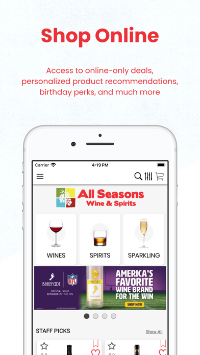 ALL SEASONS WINE & SPIRITS Screenshot 1 - AppWisp.com ALL SEASONS WINE & SPIRITS Screenshot 1 - AppWisp.com