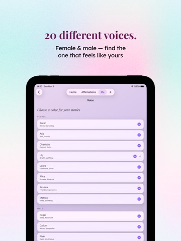 Sovella: Manifest & Affirm iPad screenshot