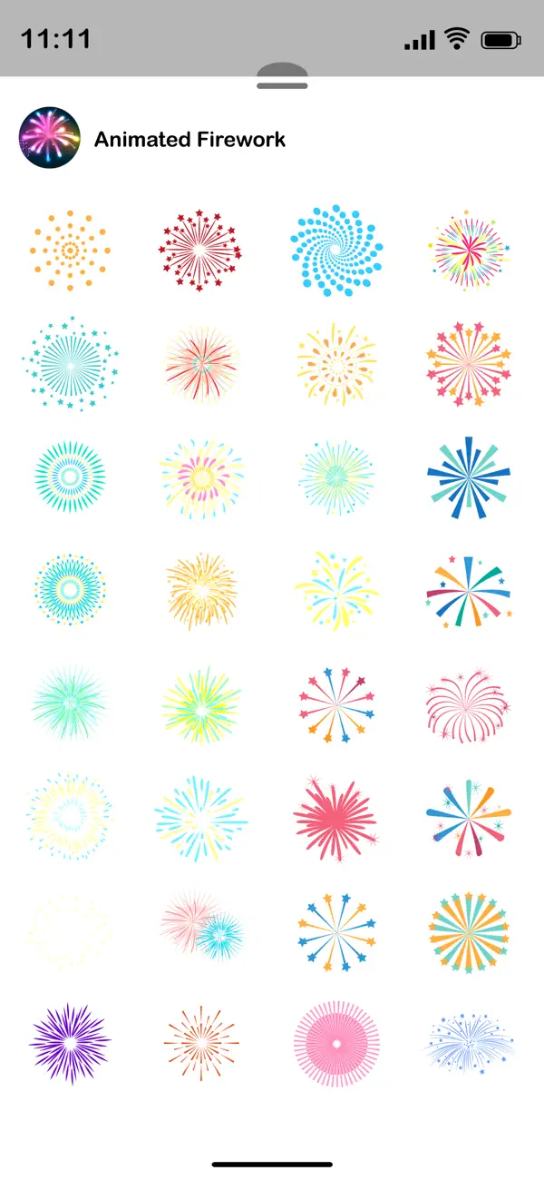 Screenshot #3 pour Animated Fireworks