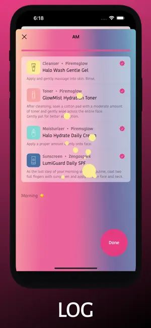 Skincare Routine Time Halo screenshot 2