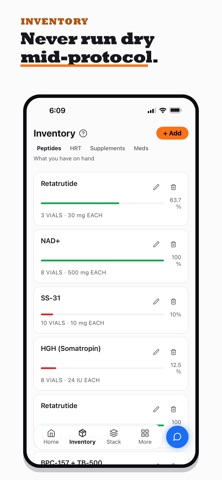 Peptide Tracker: Frontload Screenshot 2 of 8