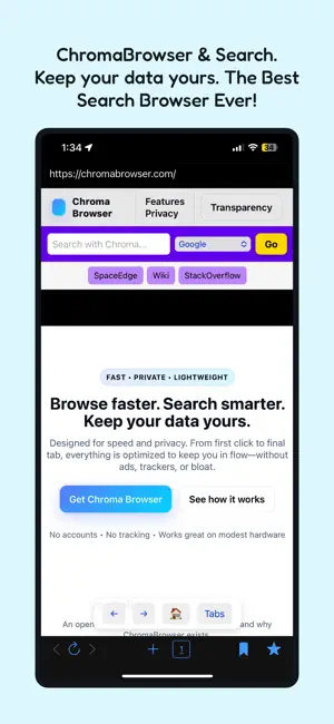 ChromaSearch All Anon Browser screenshot 1