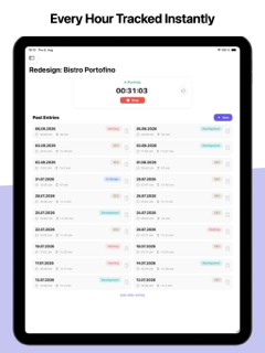 Project Time Tracker: Hours screenshot 8