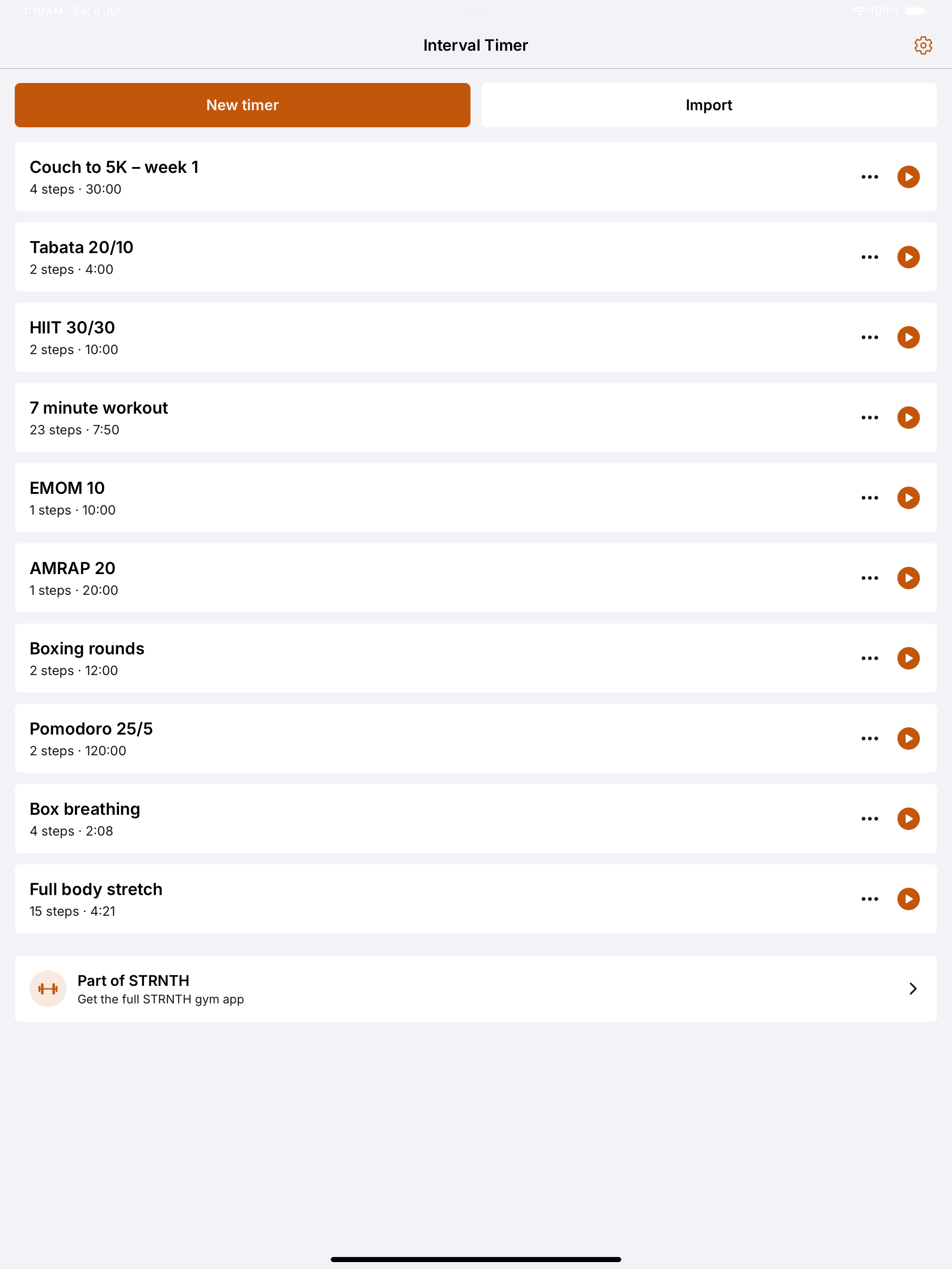 Interval Timer by STRNTH screenshot 8