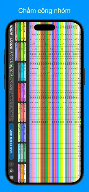 Bảng chấm công (Pro) iPhone screenshot 2
