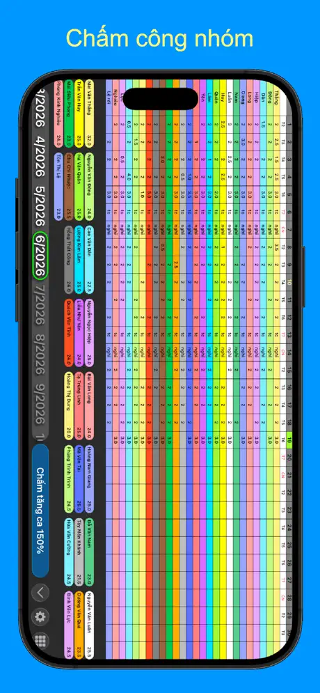 Bảng chấm công (Pro) screenshot 2