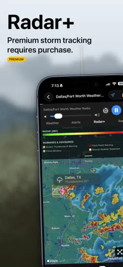 Скриншот NOAA Weather Radio на iPhone 2