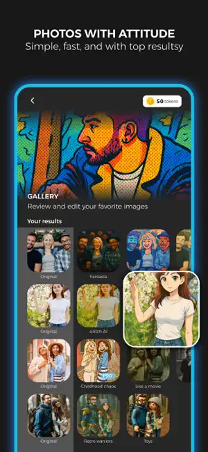AI filters photo editor app screenshot 3