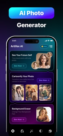 Artifex AI - AI photo Editor iPhone screenshot