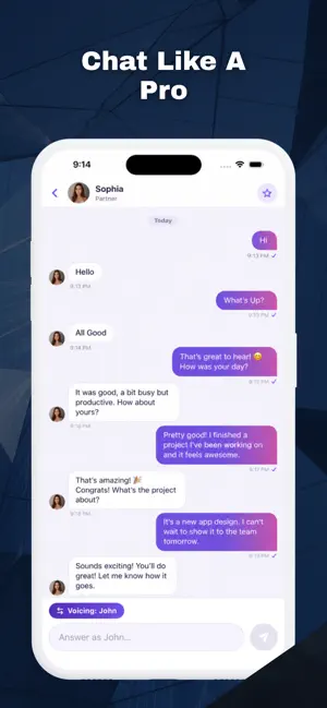 Speakly Chat iPhone screenshot 2