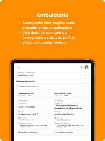 Meu Mater Dei Paciente iPad screenshot 6