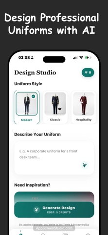 AI Uniform Design Maker iPhone screenshot