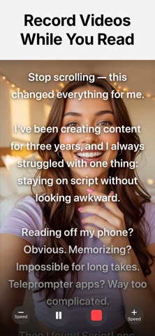 ScriptLens: Teleprompter screenshot