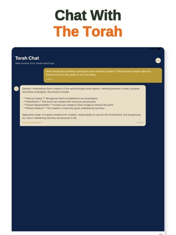 Torah Chat - Hebrew Bible iPad screenshot